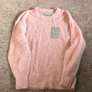 Pink alpaca sweater